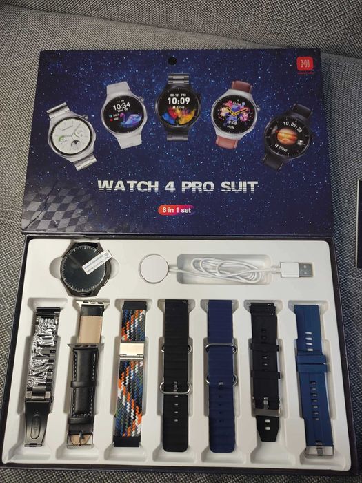 SmartWatch 4 PRO +7 pasków, rozmowy, menu PL