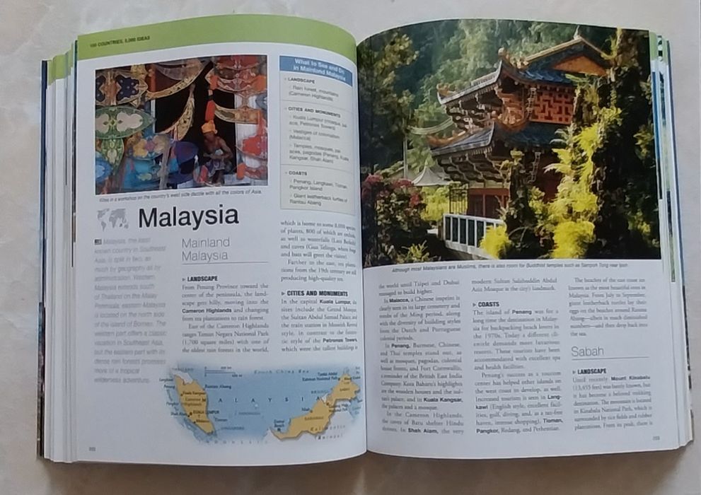 Livro "100 Countries 5000 ideas" da National Geographic"