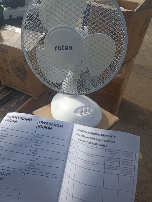 Хіт продажів з гарантією Настільний настольный- вентилятор Rotex