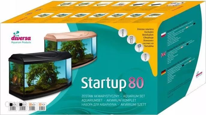 Zestaw akwariowy 80cm. 112 litrów Led