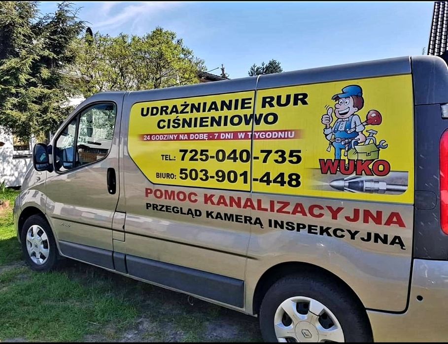 HYDRAULIK Udrażnianie rur przegląd kamerą Tv Wuko Udrażnianie Rur