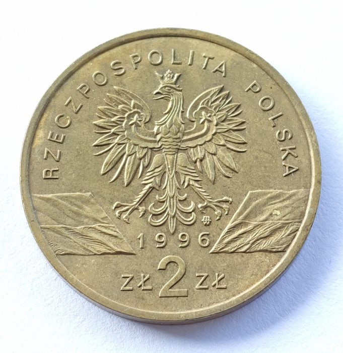 2 zł jeż 1996 moneta 2 zł