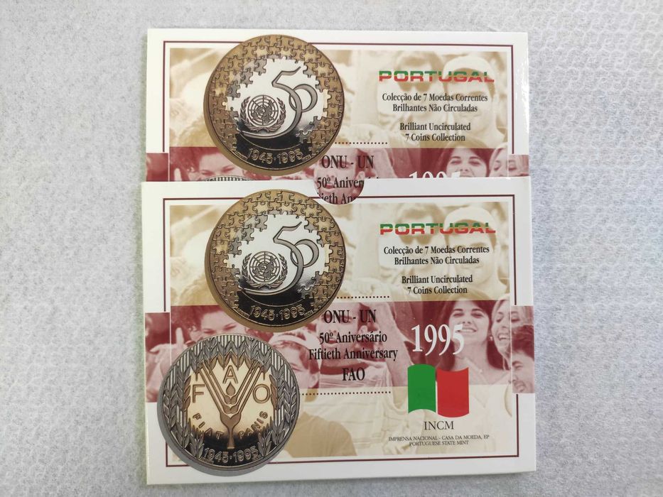 Moedas Escudos em carteira BNC 1995
