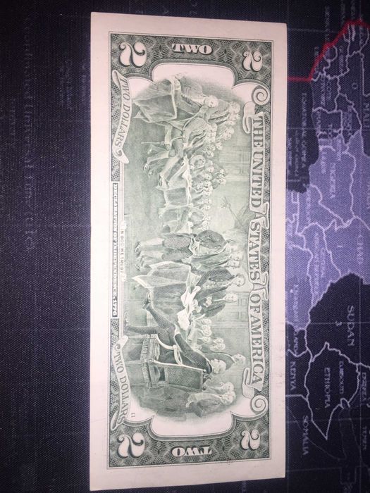 2 доллари паперові (сувенір)