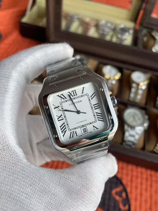 Cartier Santos 40mm white