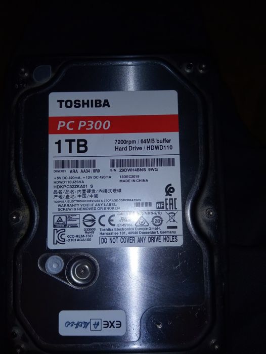 Dysk Twardy Toshiba PC P300