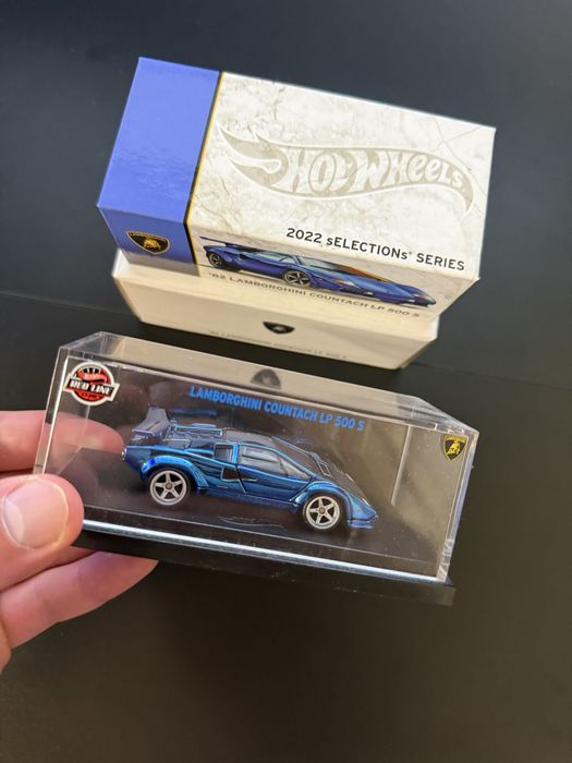 Hot Wheels Red Line Club RLC 82 Lamborghini Countach LP500 S Blue
