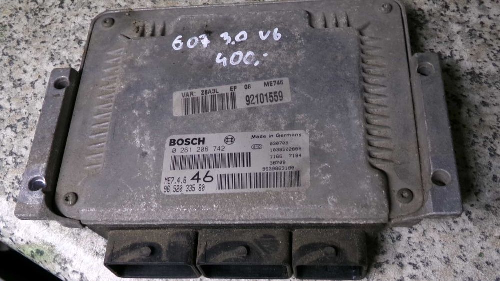 Cze66 Sterownik silnika komputer peugeot 607 3.0 v6 wysyłka części