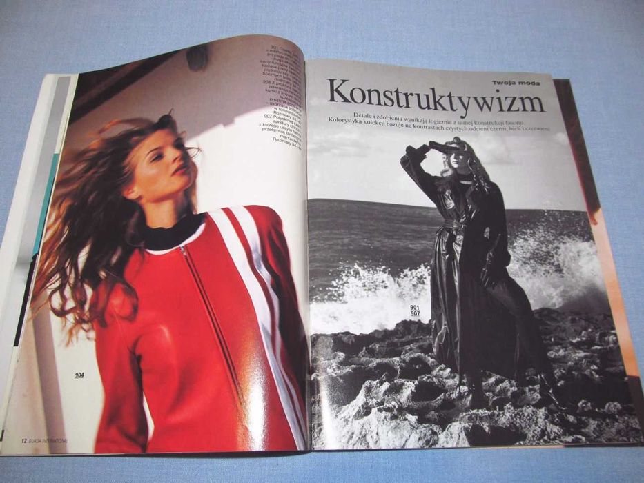 Burda International Wiosna 1995 wykroje Vintage