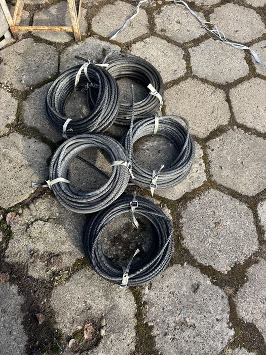 Lina stalowa ocynkowana fi 10mm 34m i 37m linka