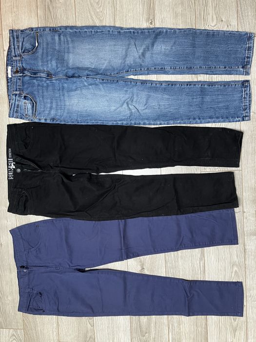 Spodnie rozm 164 slim reserved, h&m stan idealny