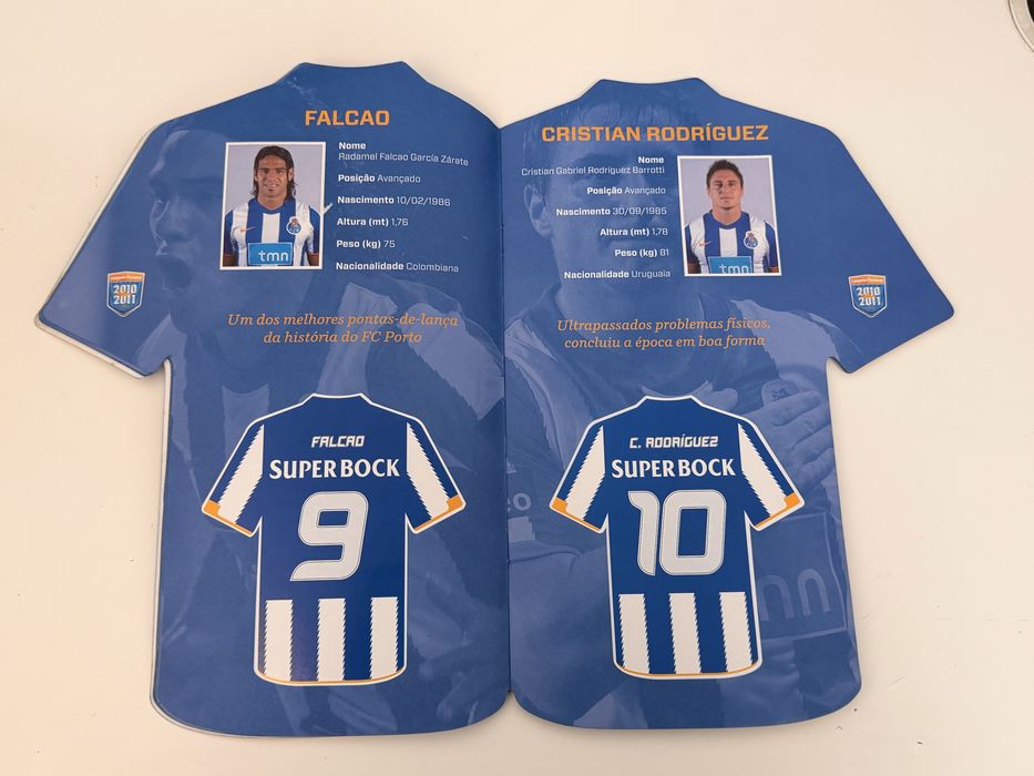 Caderneta Cromos Camisola FCP Porto 2010/2011