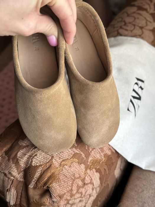 Шкіряні балетки zara 26