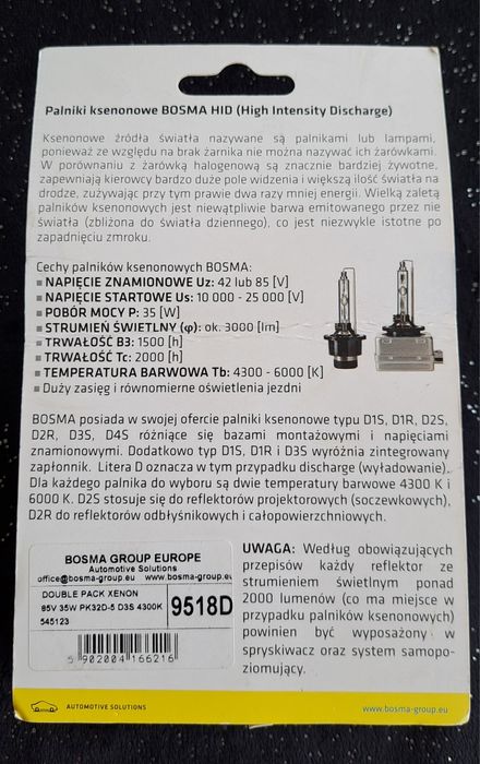 NOWE! Xenon 2szt Żarniki DS3 Grupa VAG