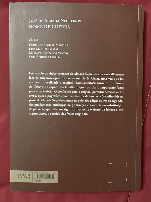 Nome de Guerra- José de Almada Negreiros