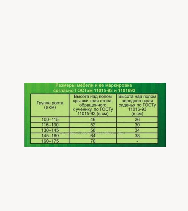 ПАРТА ШКОЛЯРИК С-890 від «Абсолют-меблі»