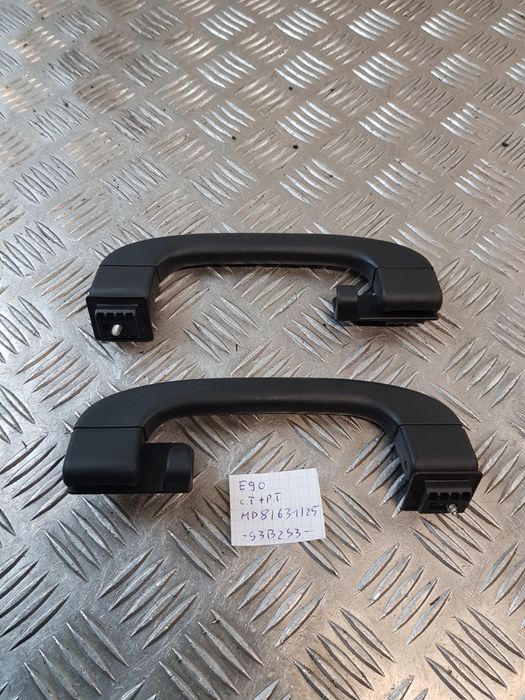 Rączki Podsufitki Czarne Lewa + Prawa Tył Bmw E90