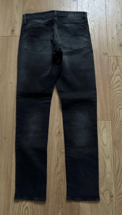 G-RAW jeansy czarno 3301 Straight Tapered 34/38
