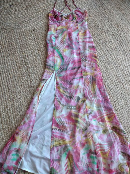 Alta costura - Versace vestido sêda linha sereia