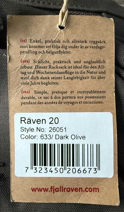 Nowy plecak RAVEN 20 kolor Dark Olive z logo Aimpoint