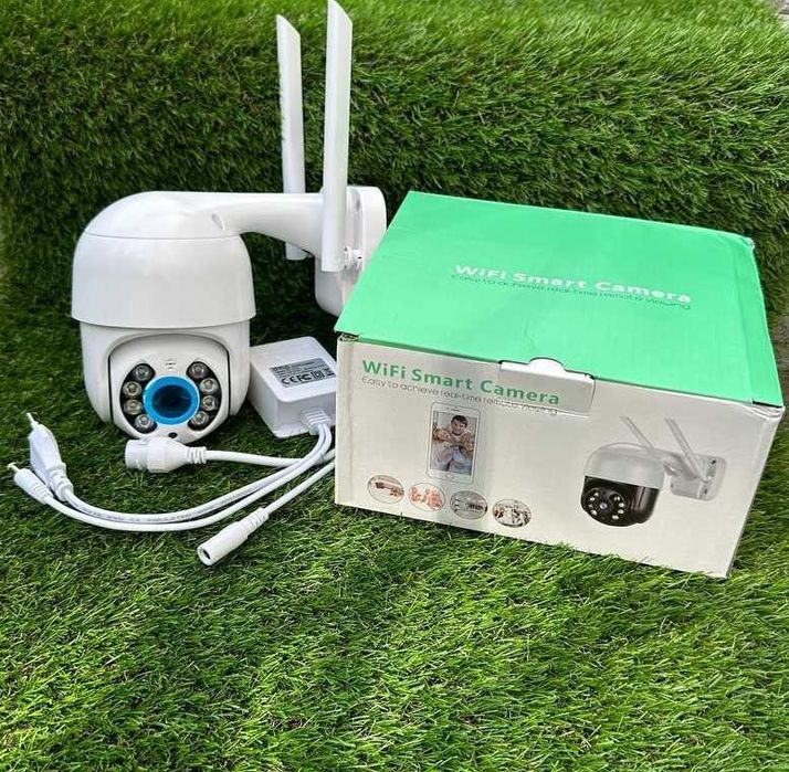 Камера Icsee А8 відеонагляду 4мп WIFI IP ptz поворотна вулична нічна