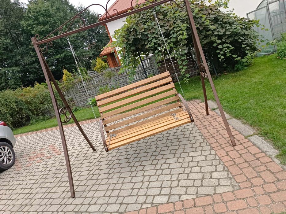 Huśtawka ogrodowa metalowa loft