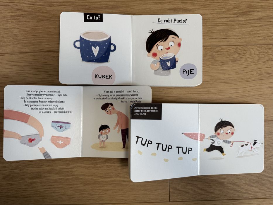 3 książeczki PUCIO, 1-3 lat