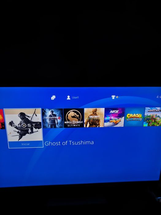 PS4 Slim 1TB  Desbloqueado + 12 Jogos (FC 26, Red Dead 2, GoW Ragnarok)