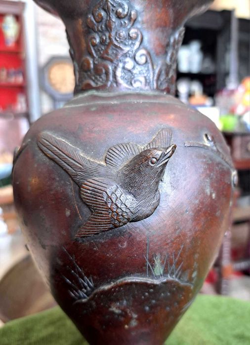 Jarra de bronze japonês, Meiji - Kyoto por Torajiro Murakami