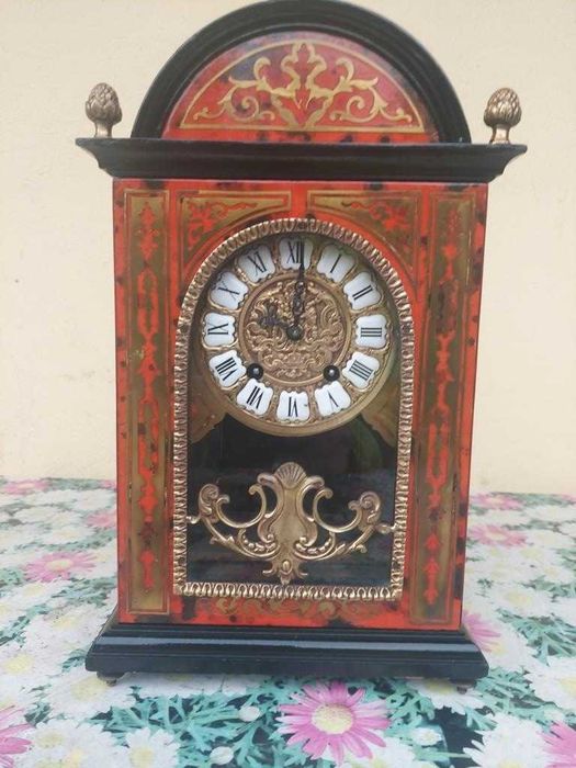 Stary zegar Boulle wahadłowy dwutonowy nr 29