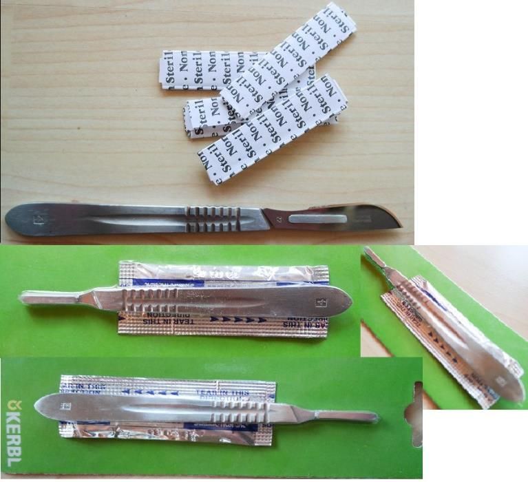 Bisturi NOVO + 5 lâminas NOVAS.