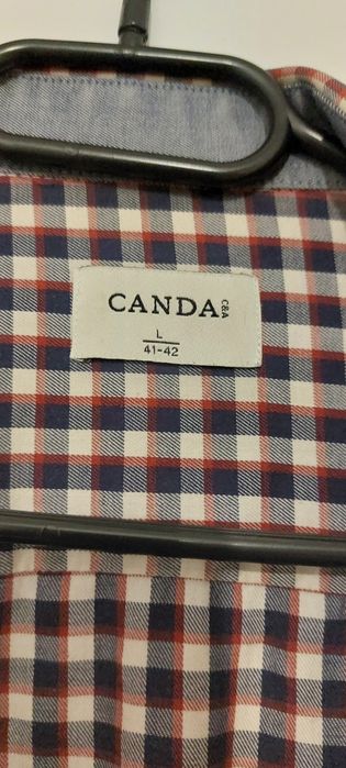 Koszula męska w kratkę L