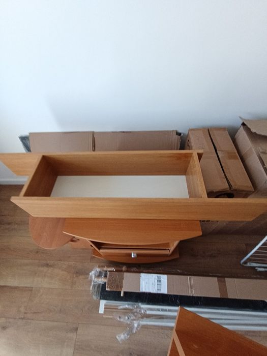 Półka wisząca drewniana