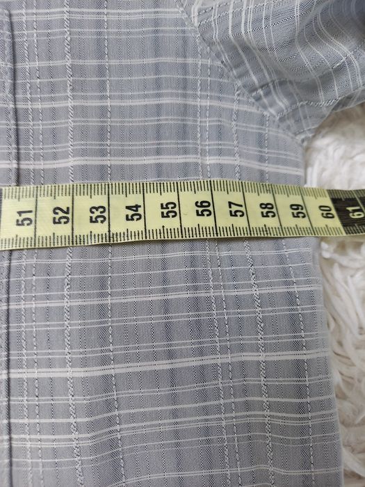 Koszula męska szara krótki rękaw rozmiar L