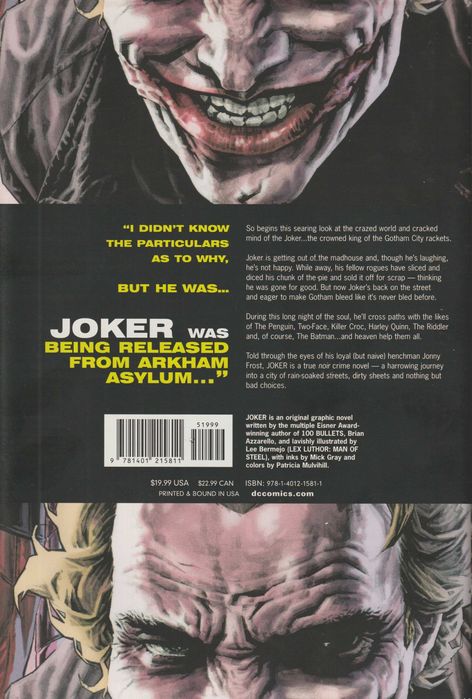 Joker - Brian Azzarello e Lee Bermejo
