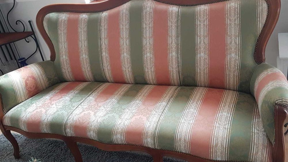 Stylowy komplet wypoczynkowy do salonu 3+2+1 | Materiał | Dom jednorodzinny