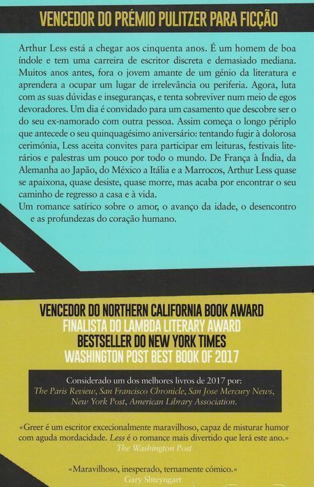 Livro Less de Andrew Sean Greer trad. portuguesa [Portes Grátis]
