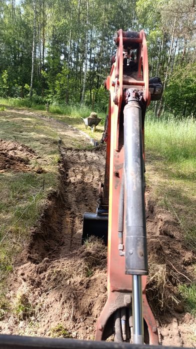 Usługi minikoparką, wykopy, przyłącza