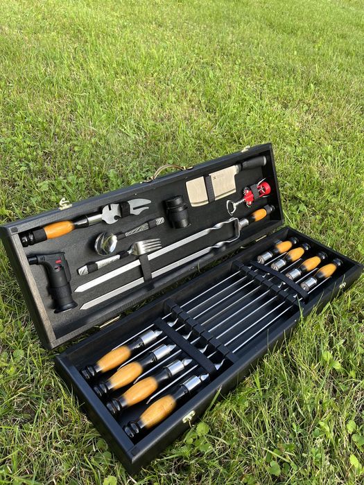 Подарочные наборы Шампуров с Деревянной ручкой Производитель