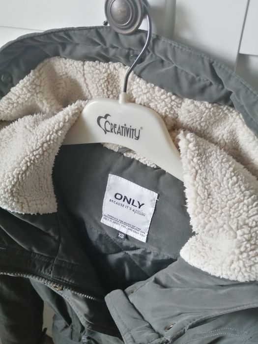 Kurtka parka pikowana