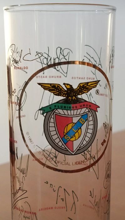 Copo coleção vidro Oficial Benfica
