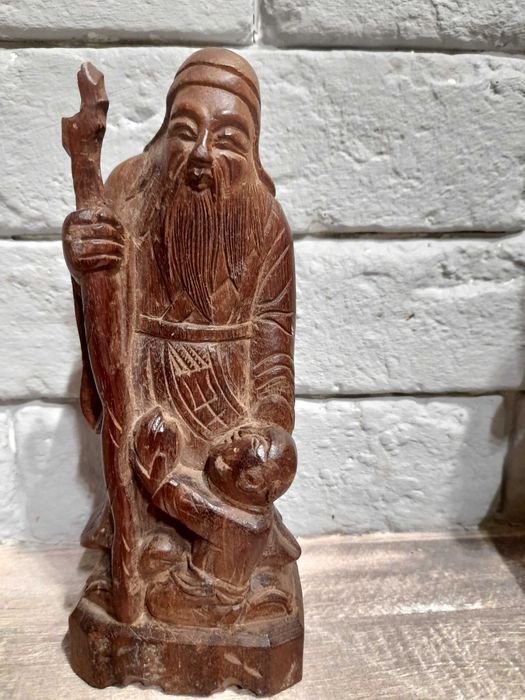 Antyk. Stare figurki z drewna BUDDA