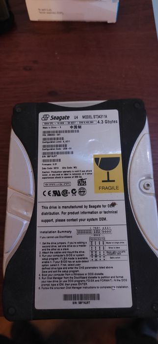 Seagate Dysk 4.3Gbytes, Model ST34311A