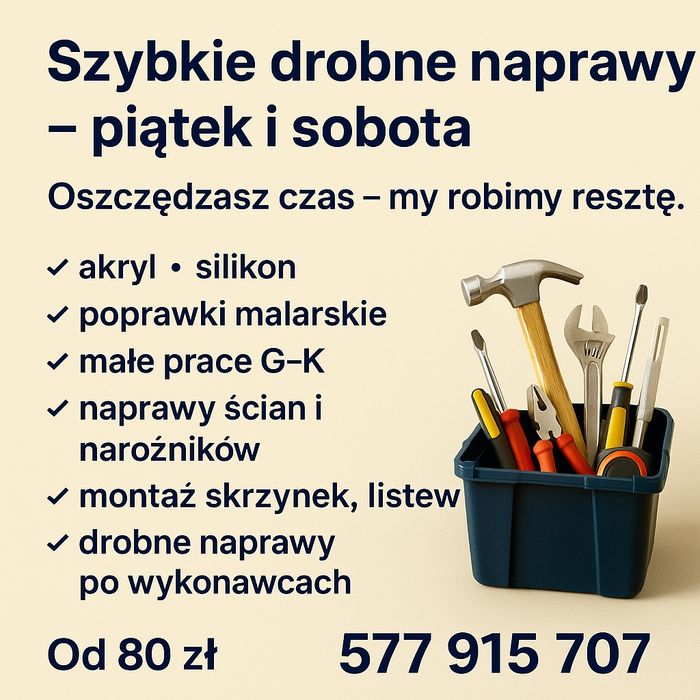 Drobnie robóty. Zyskujesz czas, my robimy resztę