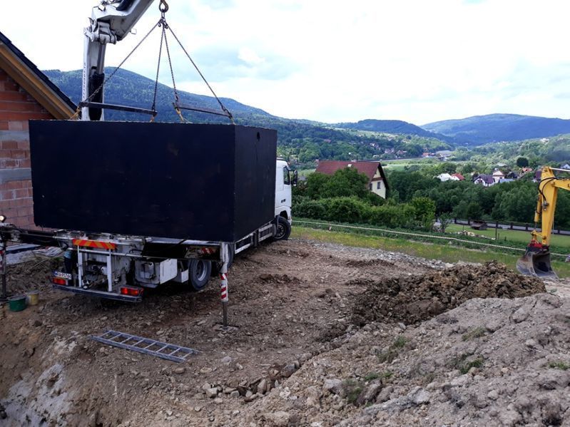 Betonowy kanał samochodowy 4m do garażu, warsztatu TORUŃ szamba szambo
