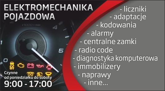 Elektronika elektryka samochodowa, diagnostyka komputerowa