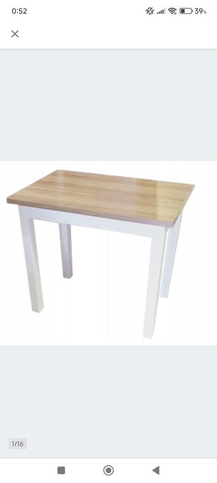 Stół drewniany 110x70 plus wkładka .