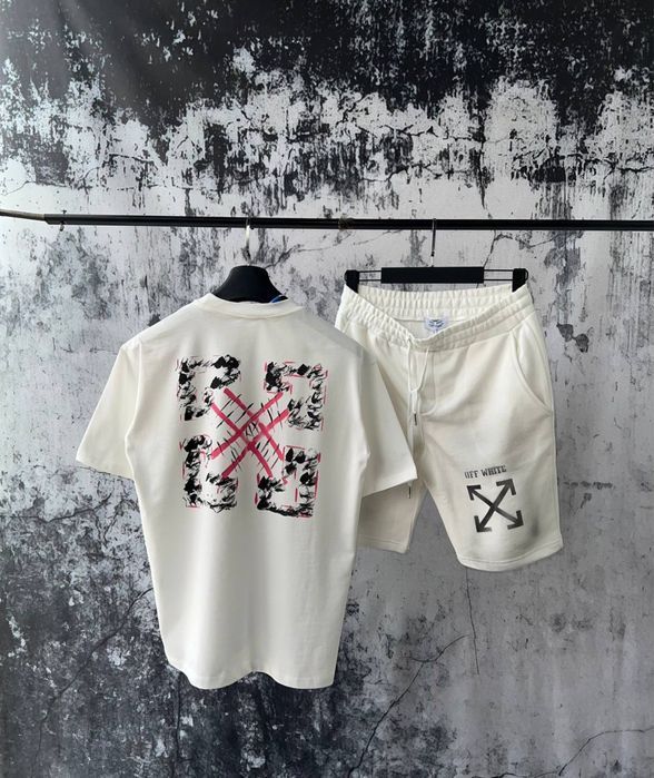 gvh шорты футболка комплект летний костюм черный chrome hearts