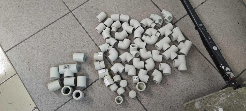 Zestaw złączek, kształtek PP do zgrzewania