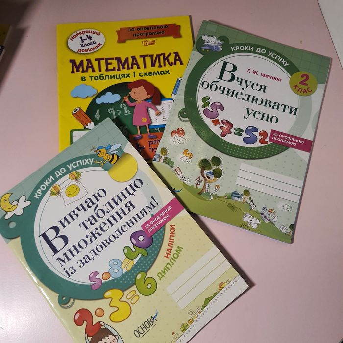 Комплект посібників з математики для 1–4 класів (НУШ)